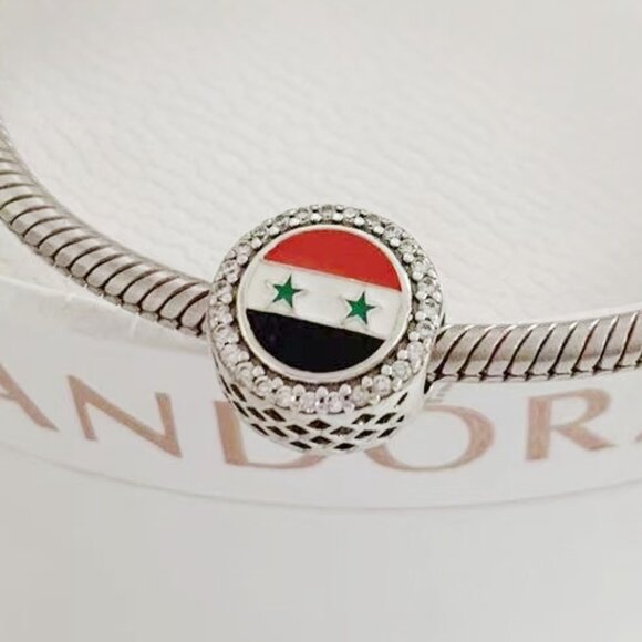 Pandora Syria Flag Exclusive Bead Charm - Picture 1 of 3